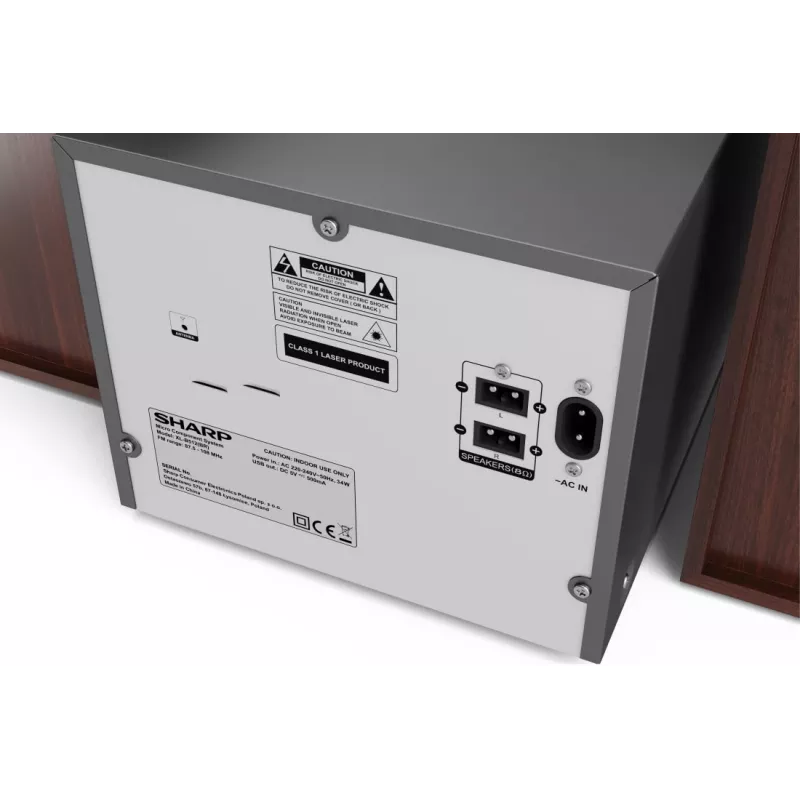 Sharp XL-B512(BR) Σύστημα ήχου σπιτιού Μικροσύστημα ήχου 45 W καφέ