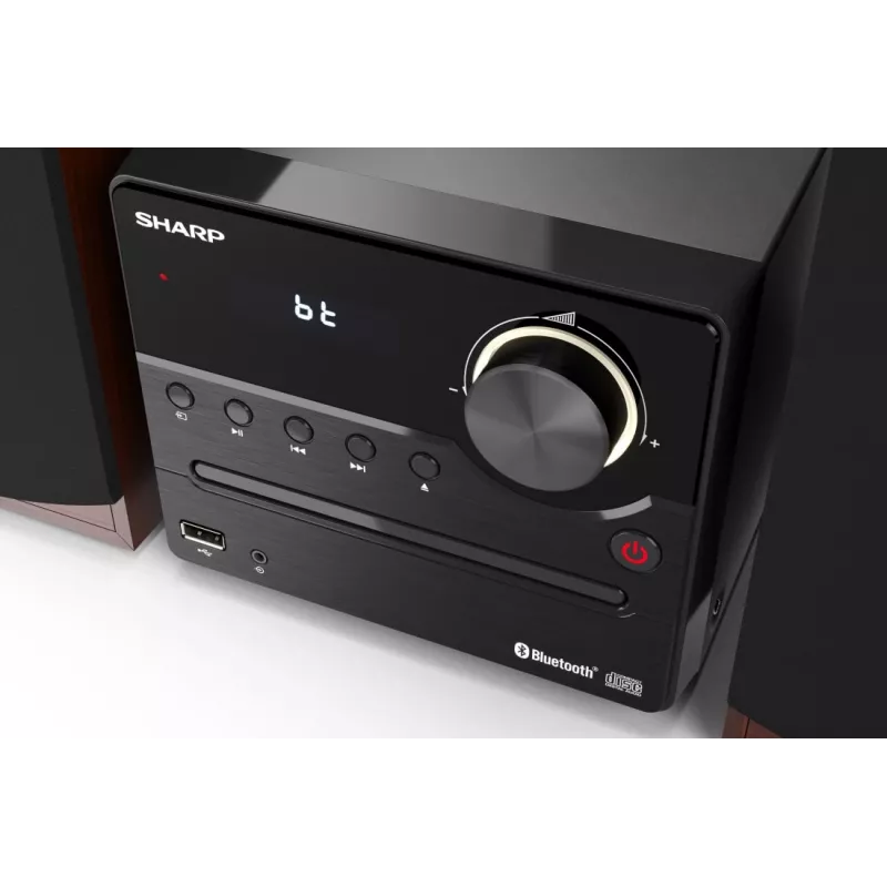 Sharp XL-B512(BR) Σύστημα ήχου σπιτιού Μικροσύστημα ήχου 45 W καφέ