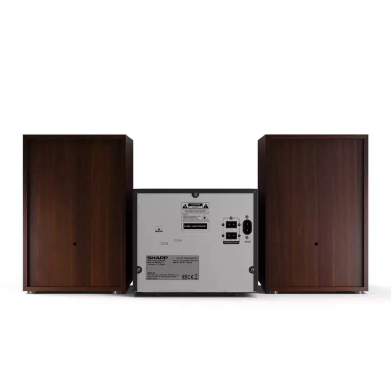 Sharp XL-B512(BR) Σύστημα ήχου σπιτιού Μικροσύστημα ήχου 45 W καφέ