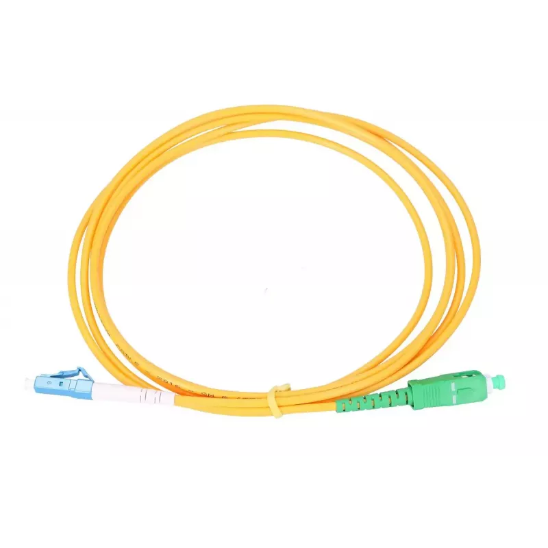 Καλώδιο patch Extralink SC/APC σε LC/UPC Singlemode G.652D 3 mm simplex, 1 m
