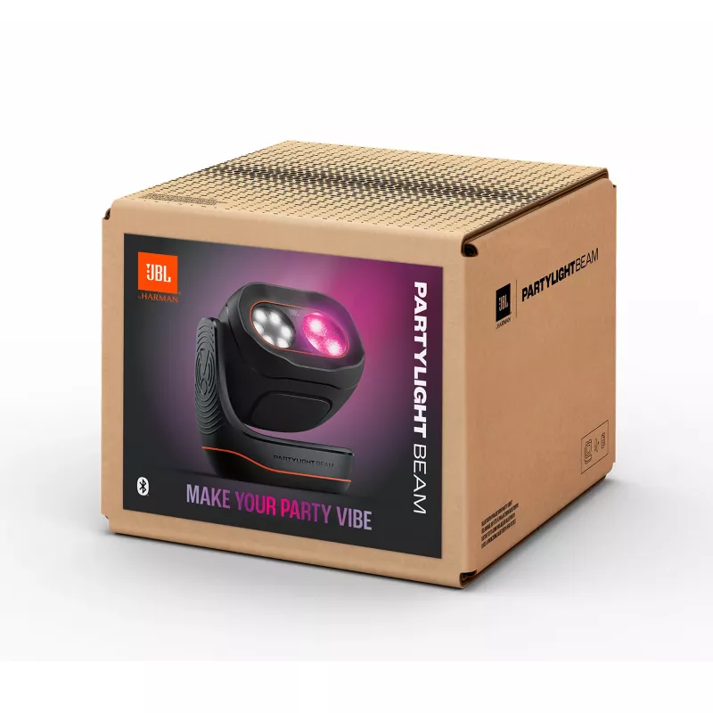 JBL PartyLight Beam Bluetooth RGB LED προβολέας φωτεινών εφέ, μαύρο