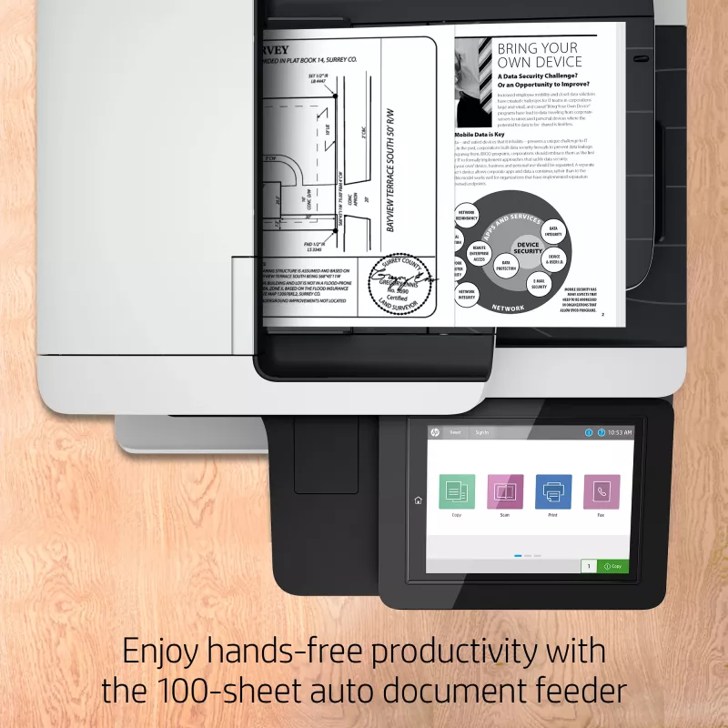 Πολυλειτουργικός εκτυπωτής HP LaserJet Enterprise MFP M528f Laser μονόχρωμη εκτύπωση