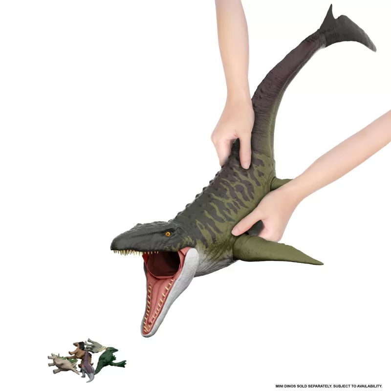 Jurassic World Rebirth Super Colossal Mosasaurus Φιγούρα δράσης, παιχνίδι δεινόσαυρου