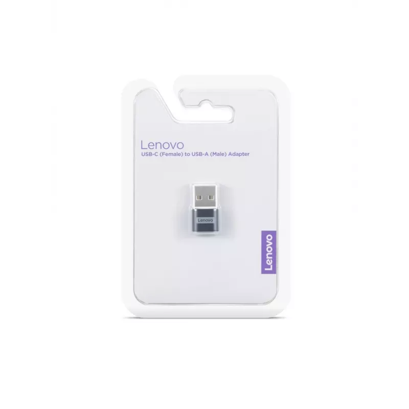 Lenovo 4X91C99226 προσαρμογέας καλωδίου USB-C USB-A μαύρο