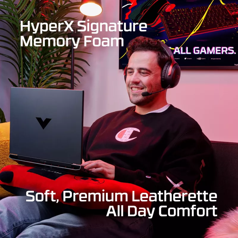 HyperX Cloud III Wireless - Gaming Headset, Μαύρο, Κίνα, over-ear, κλειστού τύπου, ενεργό, 155 mm