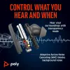 HP Poly Voyager Free 60 UC M Carbon μαύρα ακουστικά earbuds +BT700 προσαρμογέας USB-C +Basic Charge Case