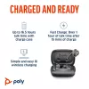 HP Poly Voyager Free 60 UC M Carbon μαύρα ακουστικά earbuds +BT700 προσαρμογέας USB-C +Basic Charge Case