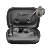 HP Poly Voyager Free 60 UC M Carbon μαύρα ακουστικά earbuds +BT700 προσαρμογέας USB-C +Basic Charge Case
