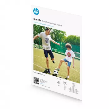 HP Iron-On Transfers για ανοιχτόχρωμα υφάσματα A4 (210 x 297 mm) 10 φύλλα