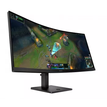 Οθόνη υπολογιστή HP OMEN LCD 34c G2 curved VA 34 86,4 cm WQHD 3440x1440 1ms 185 Hz 400 nits2xHDMIDPVESA 86,4 cm (34 ίντσες) 3440 x 1440 Pixel Wide Quad HD Μαύρο