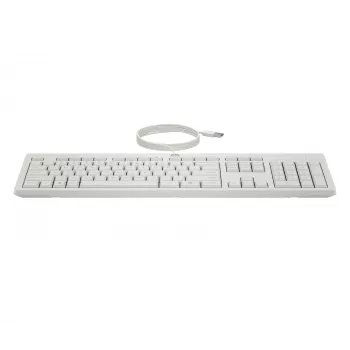 HP 225 Ενσύρματος συνδυασμός ποντικιού και πληκτρολογίου, Full-Size (100 %), Ενσύρματο, USB, Λευκό, Περιλαμβάνεται ποντίκι