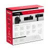 HyperX FlipCast – USB/XLR δυναμικό μικρόφωνο (Μαύρο), Δυναμικό μικρόφωνο, -10 dB, 20 - 20000 Hz, 0,05 %, 1 Ω, 192 kHz