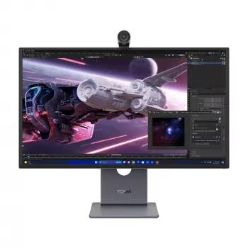 Οθόνη Lenovo Yoga Pro 27UD-10 – 26,5 inch QD-OLED 4K (3840×2160), 0,03 ms, USB-C-Hub, VESA, Ηχεία, ρυθμιζόμενο ύψος, μαύρο