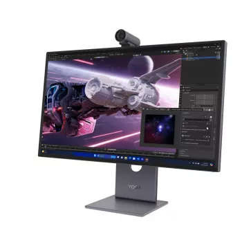 Οθόνη Lenovo Yoga Pro 27UD-10 – 26,5 inch QD-OLED 4K (3840×2160), 0,03 ms, USB-C-Hub, VESA, Ηχεία, ρυθμιζόμενο ύψος, μαύρο