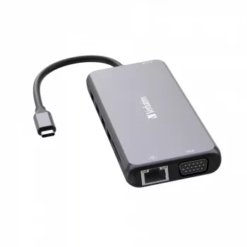 Verbatim CMH-14 USB Type-C 5000 Mbit/s ασημί