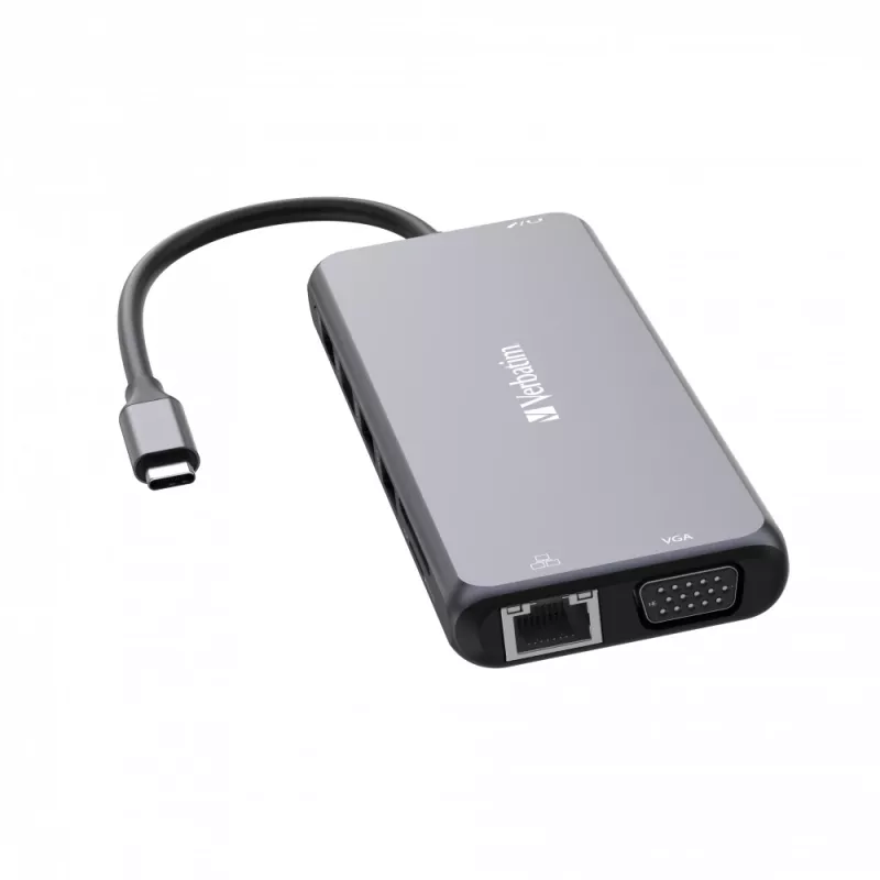 Verbatim CMH-14 USB Type-C 5000 Mbit/s ασημί
