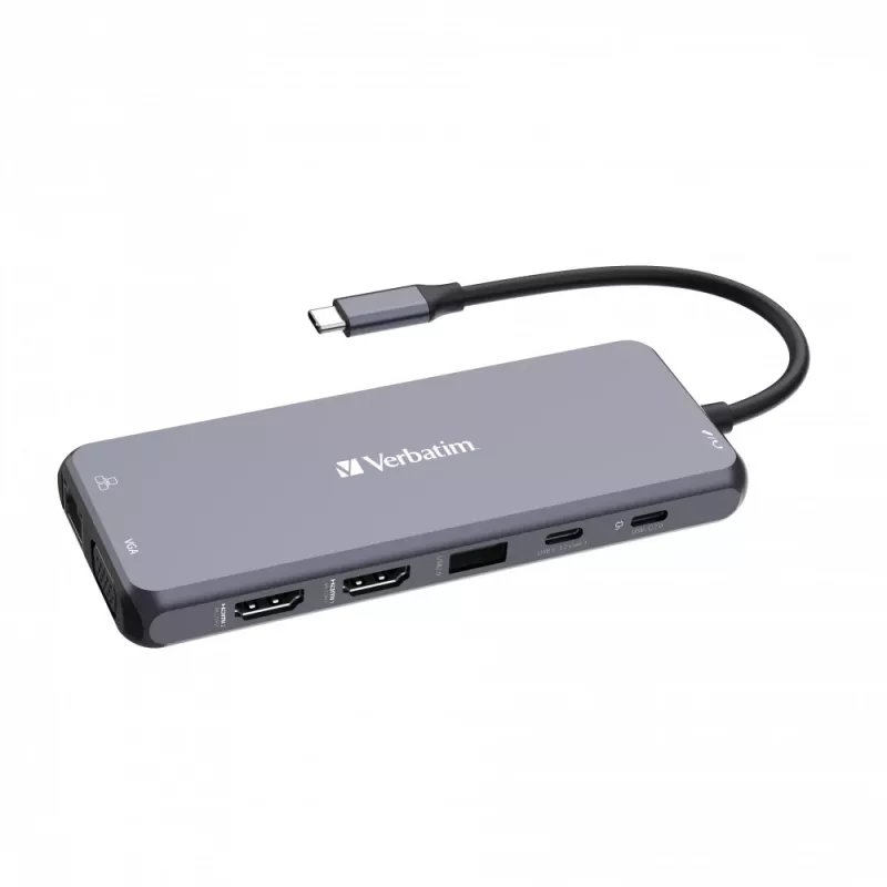 Verbatim CMH-14 USB Type-C 5000 Mbit/s ασημί