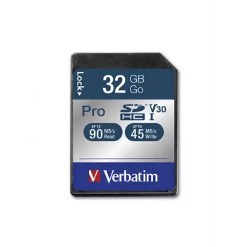 Μνήμη flash Verbatim Pro 32 GB SDHC UHS Κλάση 10