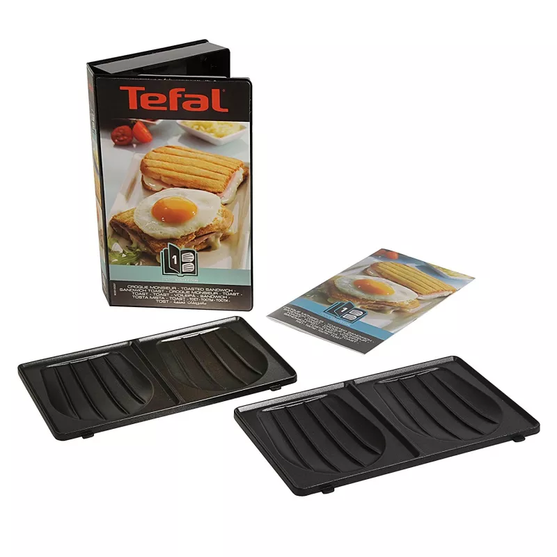 Tefal XA800112 Πλάκες τοστ για SW852, μαύρο