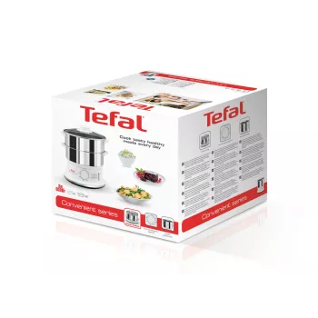 Tefal VC1451 Ατμομάγειρας 2 καλάθια ελεύθερος 900 W λευκό, ανοξείδωτο ατσάλι