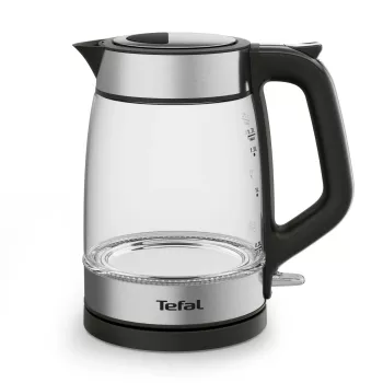 Tefal Γυάλινος βραστήρας KI605830 ηλεκτρικός βραστήρας 1,7 L 2200 W μαύρο, ασημί, διαφανές