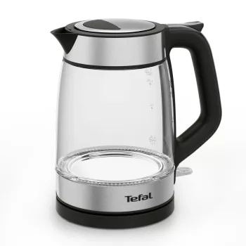 Tefal Γυάλινος βραστήρας KI605830 ηλεκτρικός βραστήρας 1,7 L 2200 W μαύρο, ασημί, διαφανές