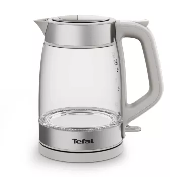 Tefal Γυάλινος βραστήρας KI605B30 ηλεκτρικός βραστήρας 1,7 L 2200 W γκρι, ασημί, διαφανές