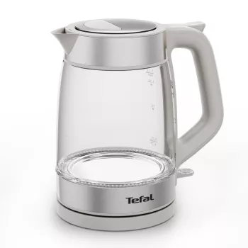 Tefal Γυάλινος βραστήρας KI605B30 ηλεκτρικός βραστήρας 1,7 L 2200 W γκρι, ασημί, διαφανές