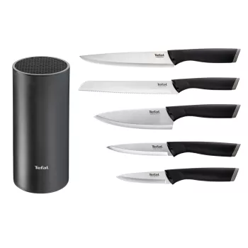 Σετ μαχαιριών κουζίνας Tefal K2216S74 — Λεπίδες ανοξείδωτου ατσαλιού, μήκος λεπίδας 20 cm, σετ 5 τεμ.