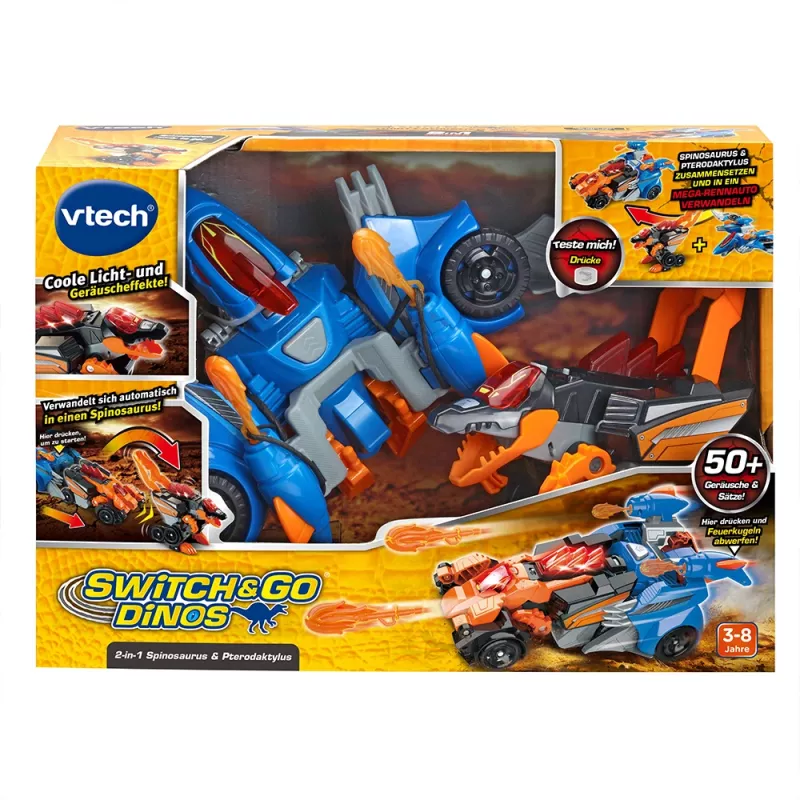 VTech Switch & Go Dinos 549304, 3 έτη, με ήχο, Πολύχρωμο, 570 g