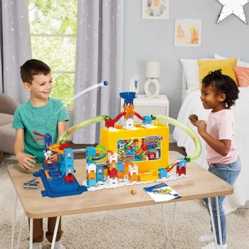 Σετ κατασκευής παιχνιδιού VTech Marble Rush M400 — 80 τεμάχια, διαδραστική πίστα με μπίλιες