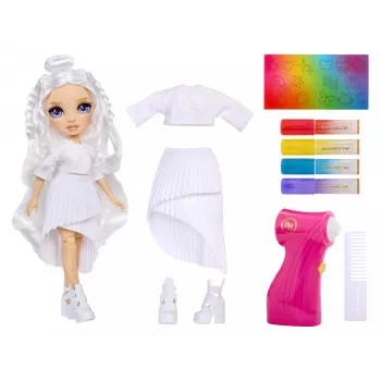 Rainbow High Air Brush & Create κούκλες μόδας – μωβ μάτια, κούκλα μόδας, θηλυκό, 4 ετών, αγόρι/κορίτσι, πολύχρωμο