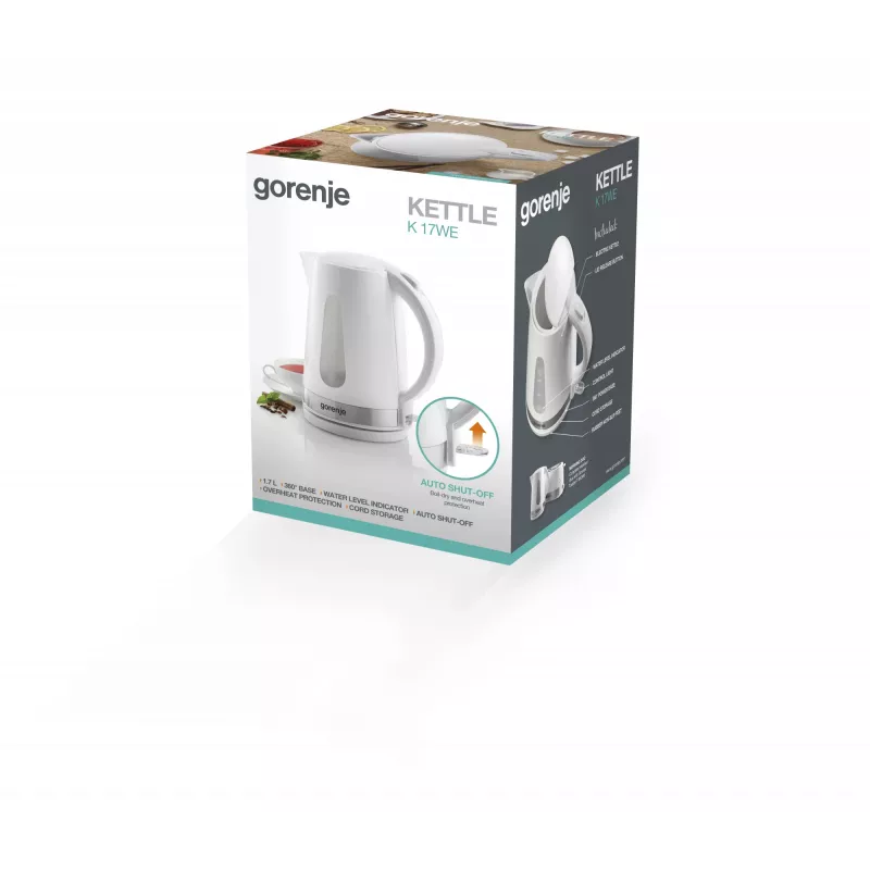 Gorenje K17WE Βραστήρας 1,7 L 2200 W Λευκό