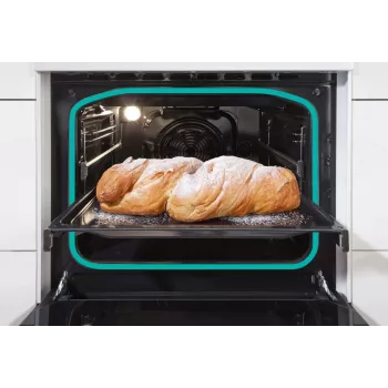 Gorenje GECS6C70XC Κουζίνα Ελεύθερη Κουζίνα Ηλεκτρική εστία Ανοξείδωτο ατσάλι