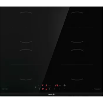 Gorenje Επαγωγική εστία GI6401BCE RAL9017, Μαύρο, Εντοιχιζόμενη, 59,5 cm, Επαγωγική εστία, Κεραμικό γυαλί, 4 ζώνη(-ες)