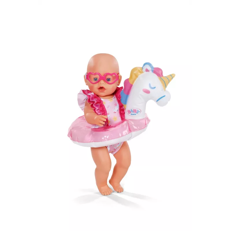 BABY born Bade-Set Einhorn 43 cm, μαγιό για κούκλες, 3 ετών