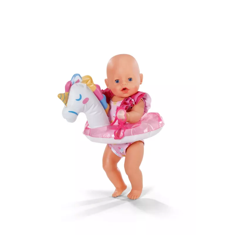 BABY born Bade-Set Einhorn 43 cm, μαγιό για κούκλες, 3 ετών