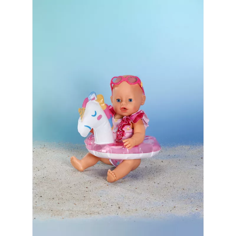 BABY born Bade-Set Einhorn 43 cm, μαγιό για κούκλες, 3 ετών