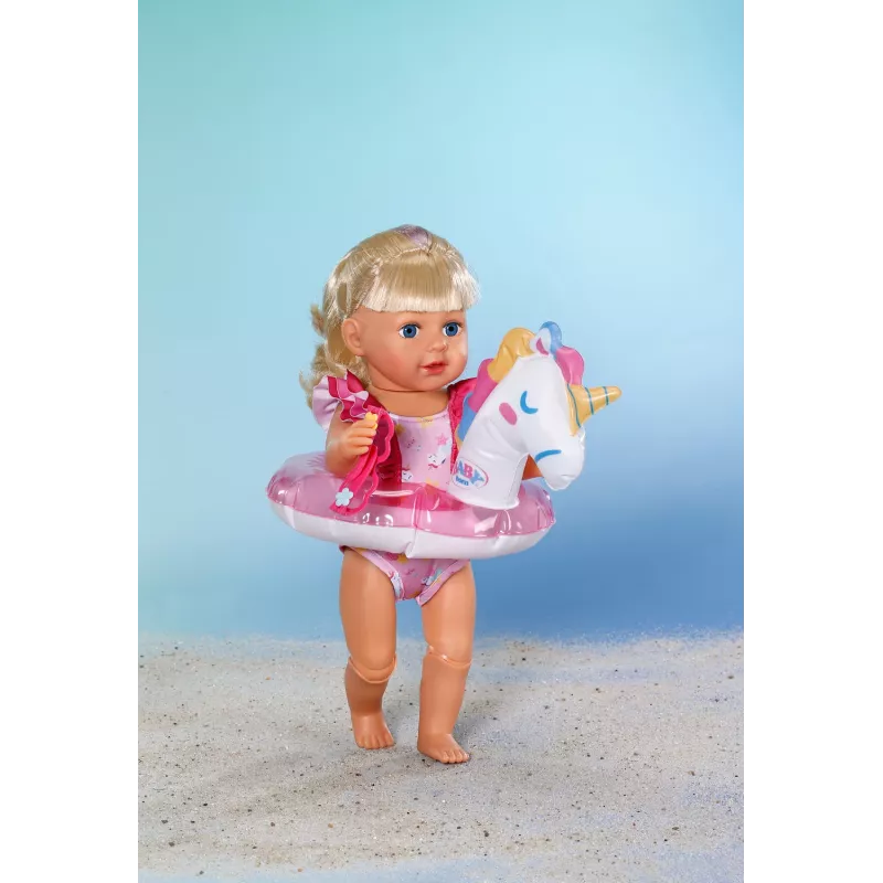 BABY born Bade-Set Einhorn 43 cm, μαγιό για κούκλες, 3 ετών