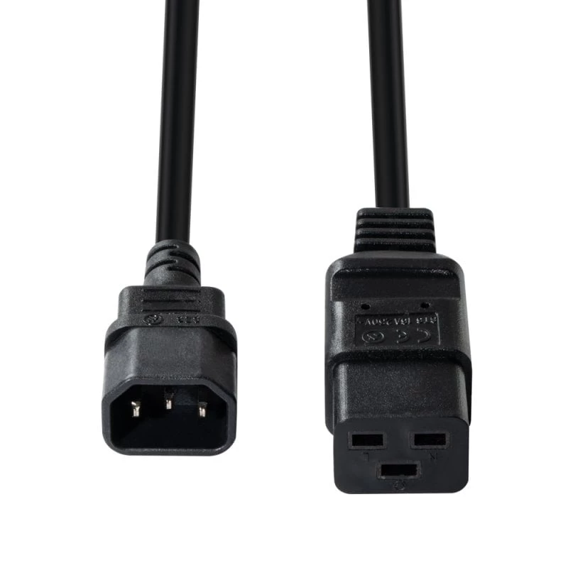 Lindy 3 m Καλώδιο επέκτασης τροφοδοσίας C14 σε C19, Μαύρο