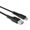 Lindy 2m Καλώδιο USB Type-A σε Lightning, Μαύρο, 2 m, Lightning, USB A, Μαύρο, ευθύ, ευθύ