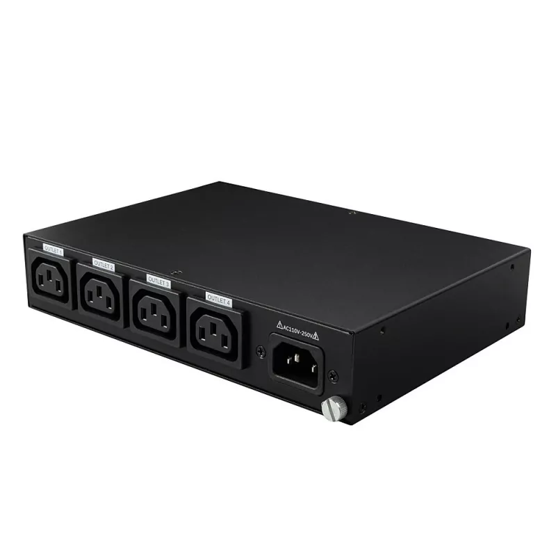 Lindy 32622 Μονάδα διανομής ισχύος (PDU) 4 έξοδοι AC 1U Μαύρο