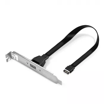 Lindy Πλάκα στήριξης Single Port USB 3.1 Gen 2 Type C, 0,45 m, USB A, αρσενικό, αρσενικό, 0 - 65 °C, 0 - 70 °C