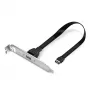 Lindy Πλάκα στήριξης Single Port USB 3.1 Gen 2 Type C, 0,45 m, USB A, αρσενικό, αρσενικό, 0 - 65 °C, 0 - 70 °C