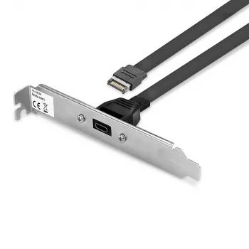 Lindy Πλάκα στήριξης Single Port USB 3.1 Gen 2 Type C, 0,45 m, USB A, αρσενικό, αρσενικό, 0 - 65 °C, 0 - 70 °C