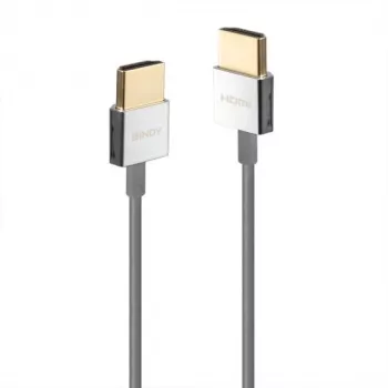 Lindy Ultra High Speed HDMI λεπτό καλώδιο, 0,5 m, 0,5 m, HDMI Type A (Standard), HDMI Type A (Standard), 48 Gbit/s, Λευκό