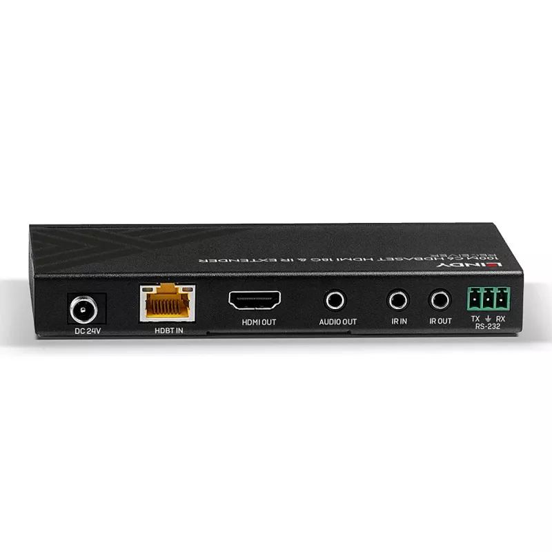 Lindy 100m Cat.6 HDMI 4K60, IR και RS-232 HDBaseT Extender, Δέκτης