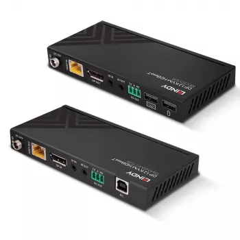 Lindy 150m Cat.6 DisplayPort 1.2, USB, IR και RS-232 HDBaseT KVM Extender