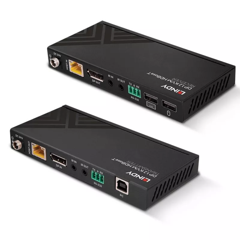 Lindy 150m Cat.6 DisplayPort 1.2, USB, IR και RS-232 HDBaseT KVM Extender