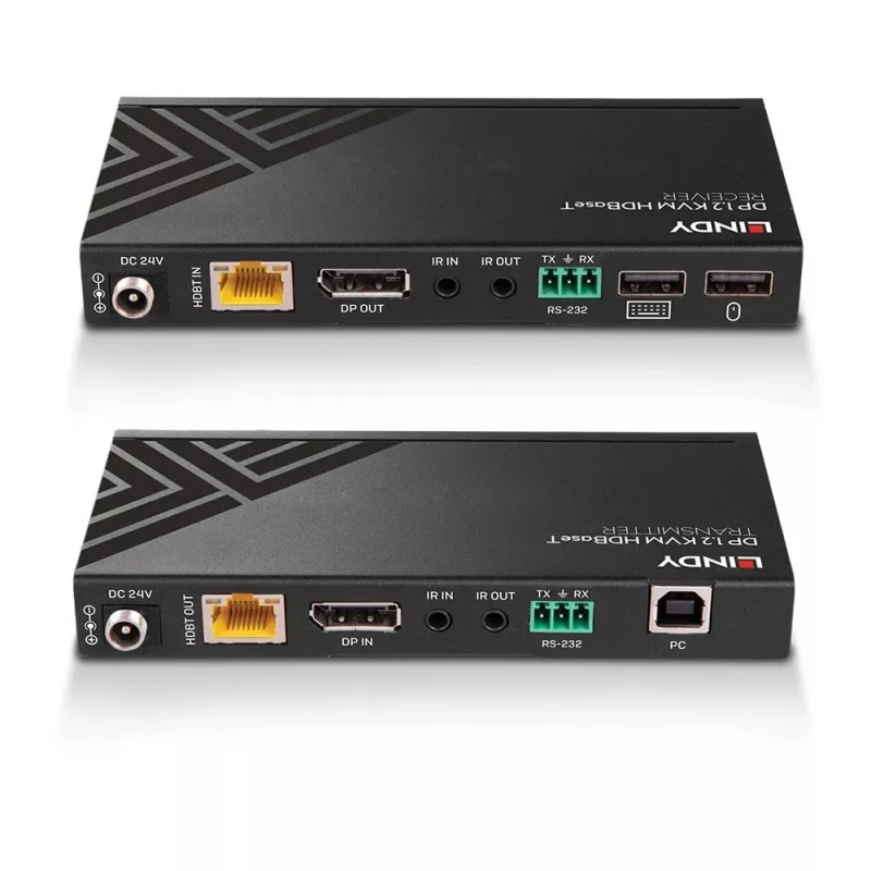 Lindy 150m Cat.6 DisplayPort 1.2, USB, IR και RS-232 HDBaseT KVM Extender